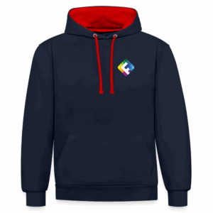 Kontrast-Hoodie