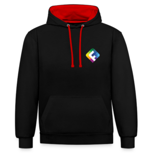 Alternative view of Kontrast-Hoodie